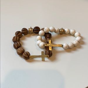 Beaded cross bracelets